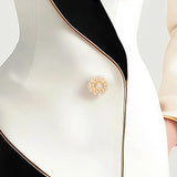 Sophisticated White Blazer with Black Lapel Contrast