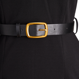 Chic Black Dress with Mandarin Neckline