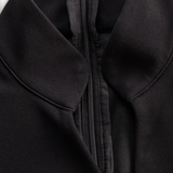 Chic Black Dress with Mandarin Neckline