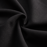 Chic Black Dress with Mandarin Neckline