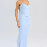 Formal Dress with Choker Neck Detail