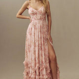 Elegant Flowy Midi Dress – Draped Neckline & Lightweight Fabric
