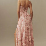 Elegant Flowy Midi Dress – Draped Neckline & Lightweight Fabric