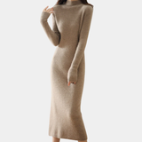 Women’s Slim Fit Knitted Wool Dress – Winter Elegance