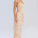 Formal Dress with Choker Neck Detail