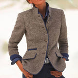 Slim Fit Blazer Coat for Women – Button Front | Tailored Style