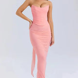 Formal Dress with Choker Neck Detail
