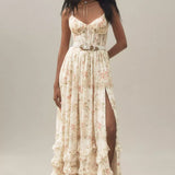 Elegant Flowy Midi Dress – Draped Neckline & Lightweight Fabric