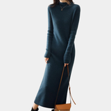 Women’s Slim Fit Knitted Wool Dress – Winter Elegance