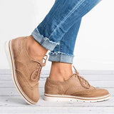 Women’s Suede Lace-Up Flat Shoes