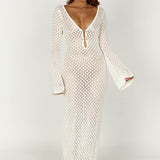 Long Sleeve Maxi Beach Cover Up