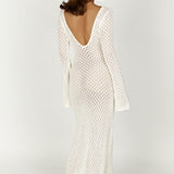Long Sleeve Maxi Beach Cover Up