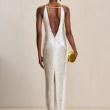 Elegant Satin Midi Dress with Cowl Neckline