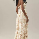 Elegant Flowy Midi Dress – Draped Neckline & Lightweight Fabric