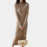 Women’s Slim Fit Knitted Wool Dress – Winter Elegance