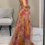 Lightweight Floral Maxi Dress for Women