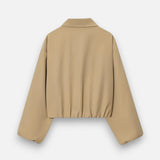 Women’s Spring Casual Bomber Jacket Turn‑Down Collar