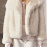 Luxe Faux Fur Coat | Women's Plush Oversized Winter Jacket