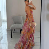 Lightweight Floral Maxi Dress for Women