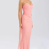Formal Dress with Choker Neck Detail
