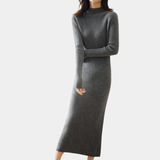 Women’s Slim Fit Knitted Wool Dress – Winter Elegance