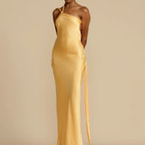 Women's Asymmetrical Shoulder Bodycon Party Dress