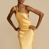 Women's Asymmetrical Shoulder Bodycon Party Dress