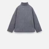 Chic High Neck Short Coat for Women