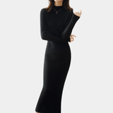 Women’s Slim Fit Knitted Wool Dress – Winter Elegance