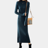 Women’s Slim Fit Knitted Wool Dress – Winter Elegance