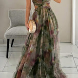 Lightweight Floral Maxi Dress for Women