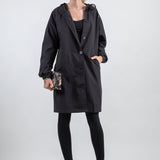 Stylish Oversized Rain Jacket | Women's Waterproof Hooded Windbreaker