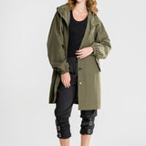 Stylish Oversized Rain Jacket | Women's Waterproof Hooded Windbreaker