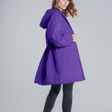Stylish Oversized Rain Jacket | Women's Waterproof Hooded Windbreaker