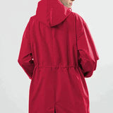 Stylish Oversized Rain Jacket | Women's Waterproof Hooded Windbreaker