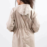 Stylish Oversized Rain Jacket | Women's Waterproof Hooded Windbreaker