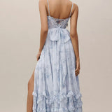 Elegant Flowy Midi Dress – Draped Neckline & Lightweight Fabric