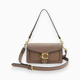 Structured Shoulder Bag with Gold Hardware