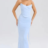 Formal Dress with Choker Neck Detail