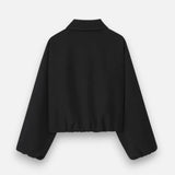 Women’s Spring Casual Bomber Jacket Turn‑Down Collar