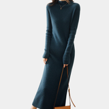 Women’s Slim Fit Knitted Wool Dress – Winter Elegance