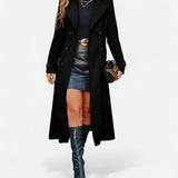 Women’s Long Double-Breasted Wool Coat