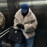 Luxe Faux Fur Coat | Women's Plush Oversized Winter Jacket