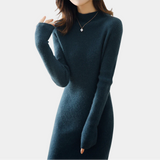 Women’s Slim Fit Knitted Wool Dress – Winter Elegance