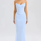 Formal Dress with Choker Neck Detail