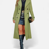 Women’s Long Double-Breasted Wool Coat