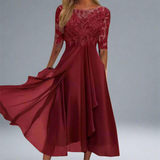 Women’s Midi Lace Dress – Perfect for Weddings & Formal Events