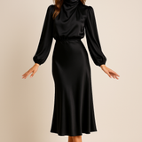 High Waist Midi Dress – Wedding Guest