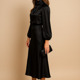 High Waist Midi Dress – Wedding Guest