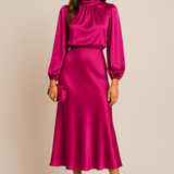 High Waist Midi Dress – Wedding Guest